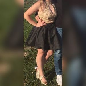 B. Darlin Black & Gold 2-Piece Dress